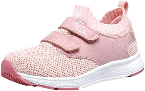 COODO Toddler/Little Kid Girls Sneakers Athletic Sport Tennis Shoes for Running Walking, Pink, 1 Little Kid