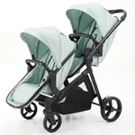 Double Stroller for Twins Infants and Toddlers, Foldable Tandem, Convertible Twin to Single Stroller, Compact Light Weight， Ages 0-3 Years (B0G4LS2W5D)