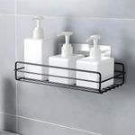 Boniry Metal Bathroom Organiser Without Drill Bathroom Shelf Adhesive Stand for Shampoo Storage Rack for Bathroom, Shampoo Holder Multipurpose Bathroom Shelf (Bathroom Shelf 1 Pcs)