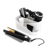 Umbra Glam Hair Tool Organize, Regular, White/Charcoal