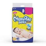 MamyPoko Pants Standard Baby Diapers, Small (4 - 8 kg) 46 Count