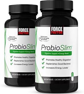 Force Factor ProbioSlim Probiotic Supplement for Women and Men with Probiotics and Green Tea Extract, Reduce Gas, Bloating, Constipation, Support Digestive and Gut Health, 120 Capsules (2-Pack)