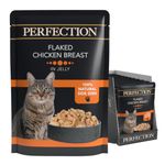 HiLife Perfection Adult Wet Cat Food, Flaked Chicken Breast in Jelly, Grain Free & Made With 100% Natural Ingredients (18 Pouches x 70g)