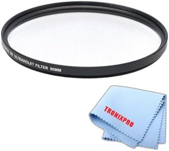 Tronixpro 95mm Pro Series High Resolution Digital Ultraviolet UV Protection Filter for Sigma 150-600mm 50-500mm, Tamron SP 150-600mm f/5-6.3 Di VC USD Lens + Microfiber Cloth