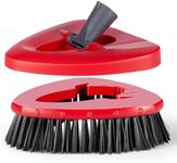 Scrub brush, Spin Mop Scrub Brush Head Replacement + Refill Base Compatible with O Cedar EasyWring 1-Tank System, Hard Bristles Floor Scrubber, Tub & Tile Cleaning Brush for Bathroom, Kitchen, Patio