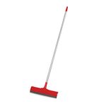 Kleeno by Cello Standee Telescopic Floor Wiper, Red and Grey