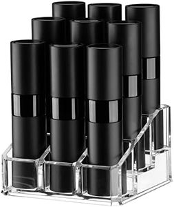 Tekson 9PCS 8ml Travel Perfume Atomizer Refillable, Mini Cologne Spray Bottle Empty, Small Aftershave Sprayer for Liquid Dispenser with 1 Perfume Holder Organizer