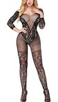 Xs and Os Women's Fishnet Bodystocking Tights Nightwear Lingerie