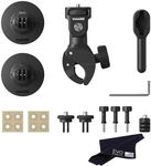 Insta360 Motorcycle Bundle New Version - Complete Mounting Kit for X4/X3/X2/X 360 Action Cameras Compatible with ACE/ACE PRO/GO 3/ GO2/ONE R/RS, DJI OSMO Action 4/3/2 and GoPro 12/11/10/9/MAX, Black