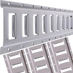 US Cargo Control Horizontal E Track, 2 Foot Length E Track Rail, Powder Coated Finish, 12 Gauge Steel, Easily Secure Cargo in an Enclosed Van Trailer, 4 Pack