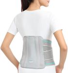 TYNOR Contoured Lumbar Support Belt Lower Back Brace, Breathable Compression, Adjustable Waist, Lumbar Support Brace for Men & Women, Herniated Disc, Sciatica, Back Pain & Heavy Lifting (Large)