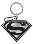 Black And Silver Superman Enamel Key Chain