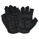 Seibertron T.H.F.I.G Tactical Gloves - Anti-Vibration, Super Grip, Flexible Rubber Protection for Outdoor Activities Black L