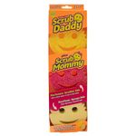 Scrub Daddy + Scrub Mommy 3 Pack - Dual Sided Texture Changing Sponge/Scrubber Kitchen Sponge - Super Absorbent Sponge Side