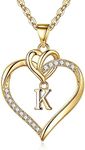 STORUP 14k Gold Plated Heart Initia