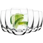 Krosno Water Juice Tumbler Drinking Glasses | Set of 12 | 360 ML | Elite Collection | Durable Glass | Perfect for Home, Restaurants and Parties | Dishwasher Safe