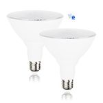 U4GLORY Radar Motion Sensor Light Bulbs - Par38 15W (100W Equivalent), E26 Base, Motion Sensor Bulb, Motion Light Bulbs Perfect for Outdoor, Garden, Garage, Yard, 5000K(Daylight), 2 Pack