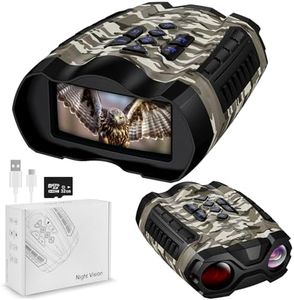 WISHBETY Night Vision Goggles,4K Night Vision Binoculars for Adult with 3.5" HD Screen,32GB TF Card for Photo and Video,9 Gear Infrared and 10X Digital Zoom for Outdoor Enthusiasts and Animal Watchers