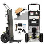 ZLPOWER Electric Stair Climbing Hand Trucks Dolly Cart for Moving 880lb Max Load Heavy Duty 1200W Motor Powered Stair Climber Dolly Cart with Folding Handle for Furniture Family Warehouse