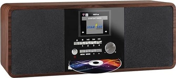 Imperial 22-235-00 Dabman i200 Internet/DAB+ Radio with CD Player Stereo Sound, FM, Wi-Fi, Aux in, Line-Out, Headphone Out, Including Power Supply, Brown