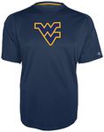 Champion NCAA West Virginia Mountaineers Training 2 Game Day B.M.O.C. Short Sleeve Crew Raglan Tee, Small, Sports Navy