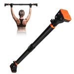 Pull Up Bar for Doorway, AETKFO Chin Up Bar Strength Training Pull-Up Bars Adjustable Upper Body Trainer Workout Bar Door Fitness Exercise Gym Equipment for Home Indoor, No Screw Installation