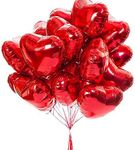 25pcs Heart Shape Foil Mylar Balloo