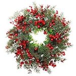 KESYOO Twig Berry Wreath Christmas 