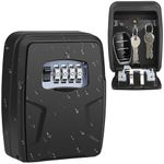 Diyife Extra Large Wall Mount Lock Box, [10 Keys Capacity] Lock Box for Keys Outdoor, Rugged 4-Digit Combination Key Box, Key Lock Box Key Storage for Home, Car, Garage, Office, Company, Realtors