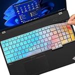 Keyboard Cover for Lenovo ThinkPad E16 T16 P16 P16s 16 inch, Thinkpad L15 Gen 4/3 15.6-inch, ThinkPad E16 T16 P16 P16s Gen 2/1 (Not Fit Thinkpad L15 Gen 2/1)-Colorful