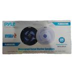 Pyle Marine Speakers - 6.5 Inch 2 Way Waterproof and Weather Resistant Outdoor Audio Stereo Sound System with 240 Watt Power and Low Profile Slim Style - 1 Pair - PLMRS6W (White)