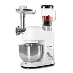 Klarstein Stand Mixer, 5L Food Mixer for Baking with Bowl, 1800W Cake Mixer w/Beater, Dough Hook, Whisk, 1.5L Blender, Food Processor Meat Grinder, 6 Speed Electric Mixer for Baking Bread Pastry