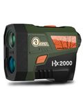 AOFAR HX2000 Hunting Rangefinder with Dual-Color OLED Display, Ultra-Clear Optics with 95%+ Transmittance of Glass, 2000 Yards with Angle and Horizontal Distance,Range, Scan, Speed Mode,Waterproof