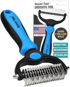 Maxpower Planet Original Pet Grooming Rake - Double-Sided Deshedding Dematting Tool, Undercoat Rake for Dogs & Cats, Extra-Wide Dog Grooming Brush & Deshedder Comb for Long Hair, Reduces Shedding 95%