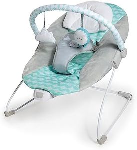 Ity by Ingenuity - Bouncity Bounce, Goji, Vibrating Deluxe Baby Bouncer Seat, Removable Headrest, 2 Toys, Machine Washable Seat and Head Cushion, Up to 20 lbs, 0-6 Months