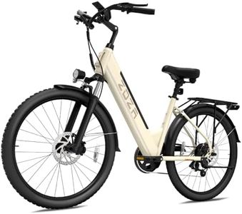 Electric Bike ZA02, 1200W Peak Motor, 26'' City Cruiser Ebike, 556Wh Removable Battery, Up to 65 Mi Range 22 MPH, 7-Speed and Front Suspension Electric Bike for Adults with UL Certified
