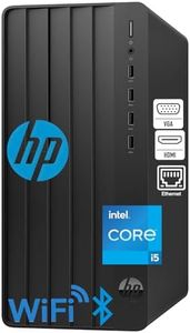 HP Desktop Computers Tower PC for Home and Business, Intel 6-Core i5-12500, 32GB DDR4 RAM, 1TB PCIe SSD, UHD Graphics 770, WiFi, Bluetooth, RJ-45, HDMI, VGA, Keyboard and Mouse, Windows 11 Home