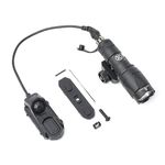 QIRUIMY M300A Tactical Torch 600 Lumens LED Flashlight,Lightweight Scout Light for M-lok Keymod 20mm Picatinny Rail System