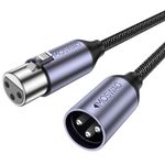 MOSWAG XLR to XLR Cable, XLR to XLR Microphone Cable 16Feet 3-Pin Balanced Shielded XLR Cable for Mic Mixer, Microphone, Recording Studio, Podcast, Behringer, Speaker Systems, Radio Station and More