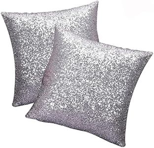 SwirlColor Fundas Cojin Lentejuelas Sofa Fundas de Cojin 40x40 para Home Cafe Decoración 2 Fundas Almohada