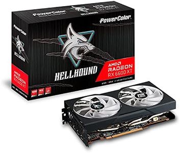 PowerColor Hellhound AMD Radeon RX 6600 XT Gaming Graphics Card with 8GB GDDR6 Memory, Powered by AMD RDNA 2, HDMI 2.1 (Renewed)