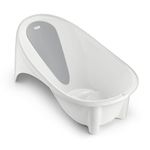 Fisher-Price Baby to Toddler Bath Simple Support Tub with Built-In Foam Head-and-Backrest for Newborns