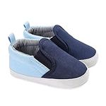 DEBAIJIA Baby Canvas Shoes Infant First-Walking Toddler Sneakers 0-6M Kid Plimsolls Anti-Slip Breathable 1 UK Child Blue (Tag Size 1)