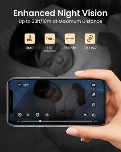 ZOSI 2K Indoor Security Camera – HD WiFi Surveillance