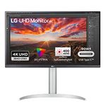 LG Electronics 27UP85NP-W 4K UHD 27" (68 cm), 3840 x 2160, 16:9, VESA DisplayHDR™ 400, AMD FreeSync™, IPS with DCI-P3 95%, 5ms GtG - White and Black