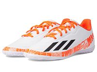 adidas X Speedportal Messi.4 Indoor Soccer Shoe, FTWR White/Core Black/Solar Red, 2.5 US Unisex Little Kid