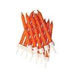 Anniversary House Pack of 12 Orange Glitter Birthday Candles with Holders, 7.5cm, Celebration Cake Decoration, Birthday Candles for Cakes, Candles for Cake, AHC158