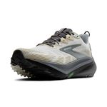 Brooks Men's Ghost Trail, Versatile Off-Road Running Shoe for Rugged Terrain - Gray/Gray/Bleached Sand - 8 Medium
