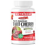 Nutridom Tart Cherry Extract 500mg | 120 Capsules | Montmorency Tart Cherry Juice Concentrate Supplement, Non-GMO, Vegan, Gluten-free, Soy-free, Dairy-free, Made in Canada