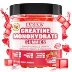 Creatine Monohydrate Gummies for Men & Women 120 CT - 5000mg of Creatine Monohydrate per Serving - Sugar Free Chewable Creatine for Muscle Strength, Muscle Builder, Energy Boost (Raspberry Flavor)